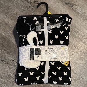 Disney Mickey Mouse Black & White 3 Piece Pajama Set
